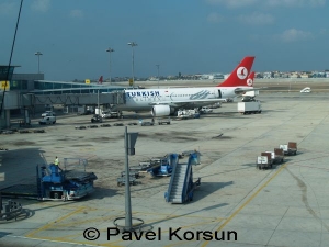 Аэропорт Стамбула - самолеты Турецких авиалиний
